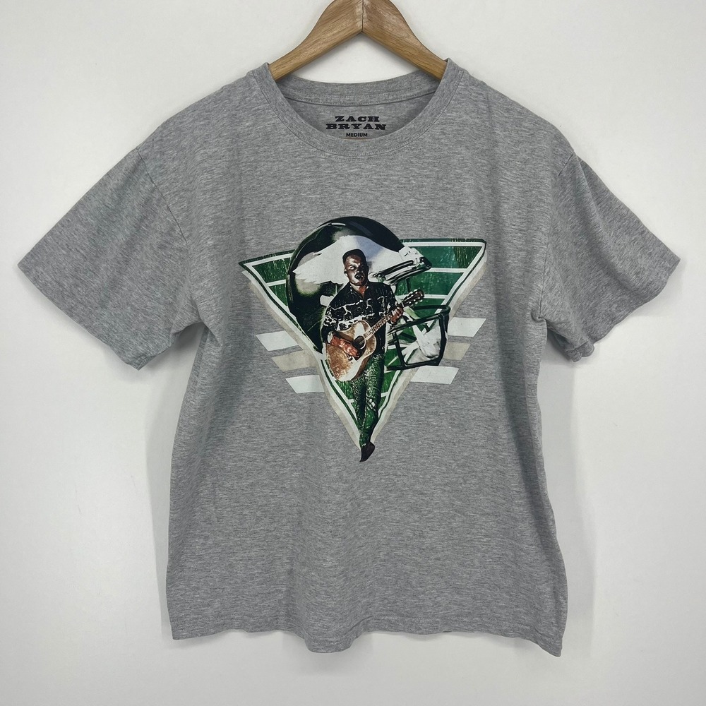 Zach Bryan Philadelphia Eagles Quittin Time Tour 2024 T-Shirt Mens Medium Grey